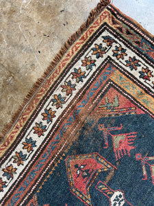 Kiarash, Antique Karabagh runner, 3’8 x 11’1