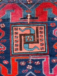 Nima, antique Persian Karabagh runner, 3’6 x 9’1