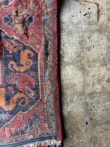 Nima, antique Persian Karabagh runner, 3’6 x 9’1