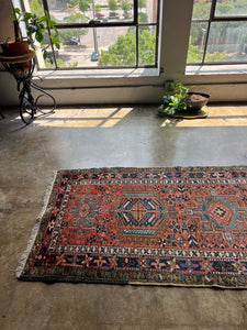 Panah, vintage Persian Karadja, 3’6-11’10