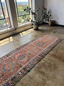 Panah, vintage Persian Karadja, 3’6-11’10