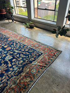 Barkev, antique Persian Lilian rug, 9’9 x 11’9