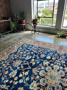 Barkev, antique Persian Lilian rug, 9’9 x 11’9