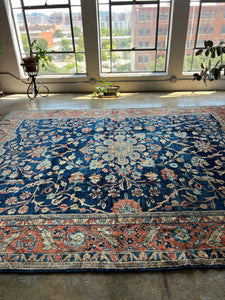 Barkev, antique Persian Lilian rug, 9’9 x 11’9