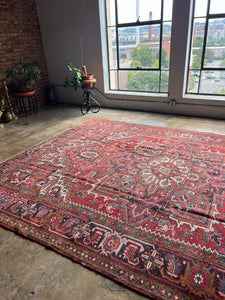 Giti, vintage Persian Heriz, 8’10 x 12’4