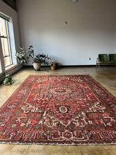 Load image into Gallery viewer, Giti, vintage Persian Heriz, 8’10 x 12’4
