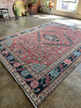 Load image into Gallery viewer, Baha, antique Persian Heriz/Serapi, 8’9 x 11’3
