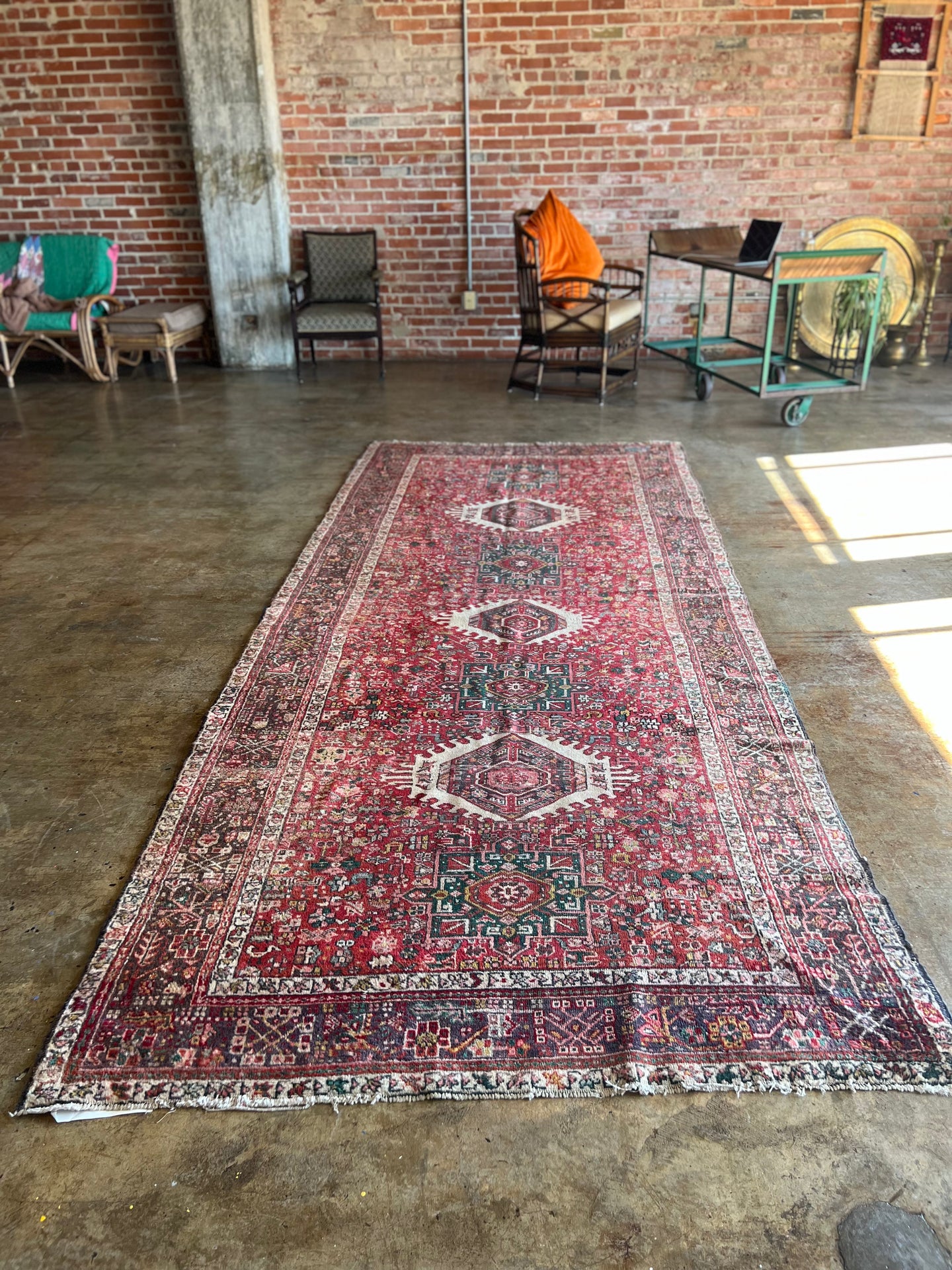 Nesrin, Vintage Persian Karadja, 5'3 x 12'7