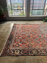 Load image into Gallery viewer, Cyrus, vintage Varamin Persian rug with Mina Khani design 7’11 x 11’3
