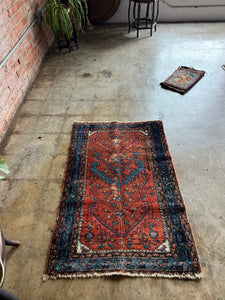 Payam, vintage Persian Hamedan rug, 2'5 x 3'9