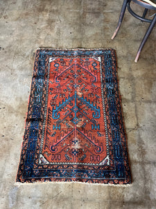 Payam, vintage Persian Hamedan rug, 2'5 x 3'9