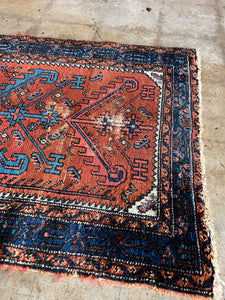 Payam, vintage Persian Hamedan rug, 2'5 x 3'9