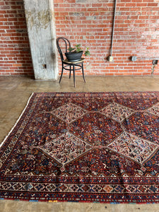 Chehrazar, Antique Khamseh tribal rug, 1920s, 6’9 x 9’10