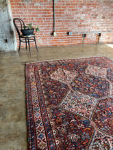 Load image into Gallery viewer, Chehrazar, Antique Khamseh tribal rug, 1920s, 6’9 x 9’10
