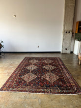 Load image into Gallery viewer, Chehrazar, Antique Khamseh tribal rug, 1920s, 6’9 x 9’10
