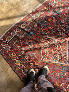 Chehrazar, Antique Khamseh tribal rug, 1920s, 6’9 x 9’10