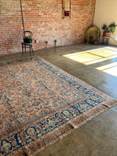 Load image into Gallery viewer, Leyla, Antique Persian Kashan rug, 8&#39;7 x 11&#39;7
