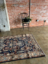 Load image into Gallery viewer, Gharib, Antique Persian Blue Sarouk, 4&#39;1 x 6&#39;7
