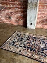 Load image into Gallery viewer, Gharib, Antique Persian Blue Sarouk, 4&#39;1 x 6&#39;7
