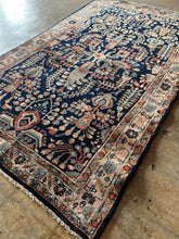 Load image into Gallery viewer, Gharib, Antique Persian Blue Sarouk, 4&#39;1 x 6&#39;7
