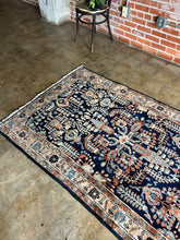 Load image into Gallery viewer, Gharib, Antique Persian Blue Sarouk, 4&#39;1 x 6&#39;7
