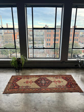 Load image into Gallery viewer, Jannat, antique camel hair Persian tribal rug, 3 x 6’9
