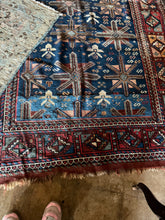 Load image into Gallery viewer, Xamira,  Early 20th C,  Persian Quchan Kurdish Rug, 4&#39; 4&quot; x 7&#39; 2
