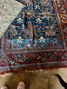 Xamira,  Early 20th C,  Persian Quchan Kurdish Rug, 4' 4" x 7' 2