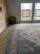 Load image into Gallery viewer, Maryam, antique Persian Heriz/Serapi, 14&#39;4 x 15&#39;
