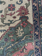 Load image into Gallery viewer, Maryam, antique Persian Heriz/Serapi, 14&#39;4 x 15&#39;
