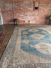 Load image into Gallery viewer, Emir, Antique Turkish Oushak, 9&#39;6 x 12&#39;10
