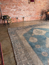 Load image into Gallery viewer, Emir, Antique Turkish Oushak, 9&#39;6 x 12&#39;10
