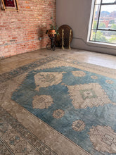 Load image into Gallery viewer, Emir, Antique Turkish Oushak, 9&#39;6 x 12&#39;10
