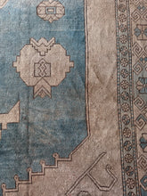 Load image into Gallery viewer, Emir, Antique Turkish Oushak, 9&#39;6 x 12&#39;10
