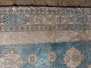 Emir, Antique Turkish Oushak, 9'6 x 12'10