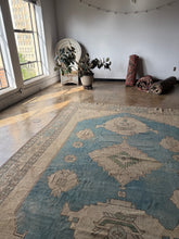 Load image into Gallery viewer, Emir, Antique Turkish Oushak, 9&#39;6 x 12&#39;10

