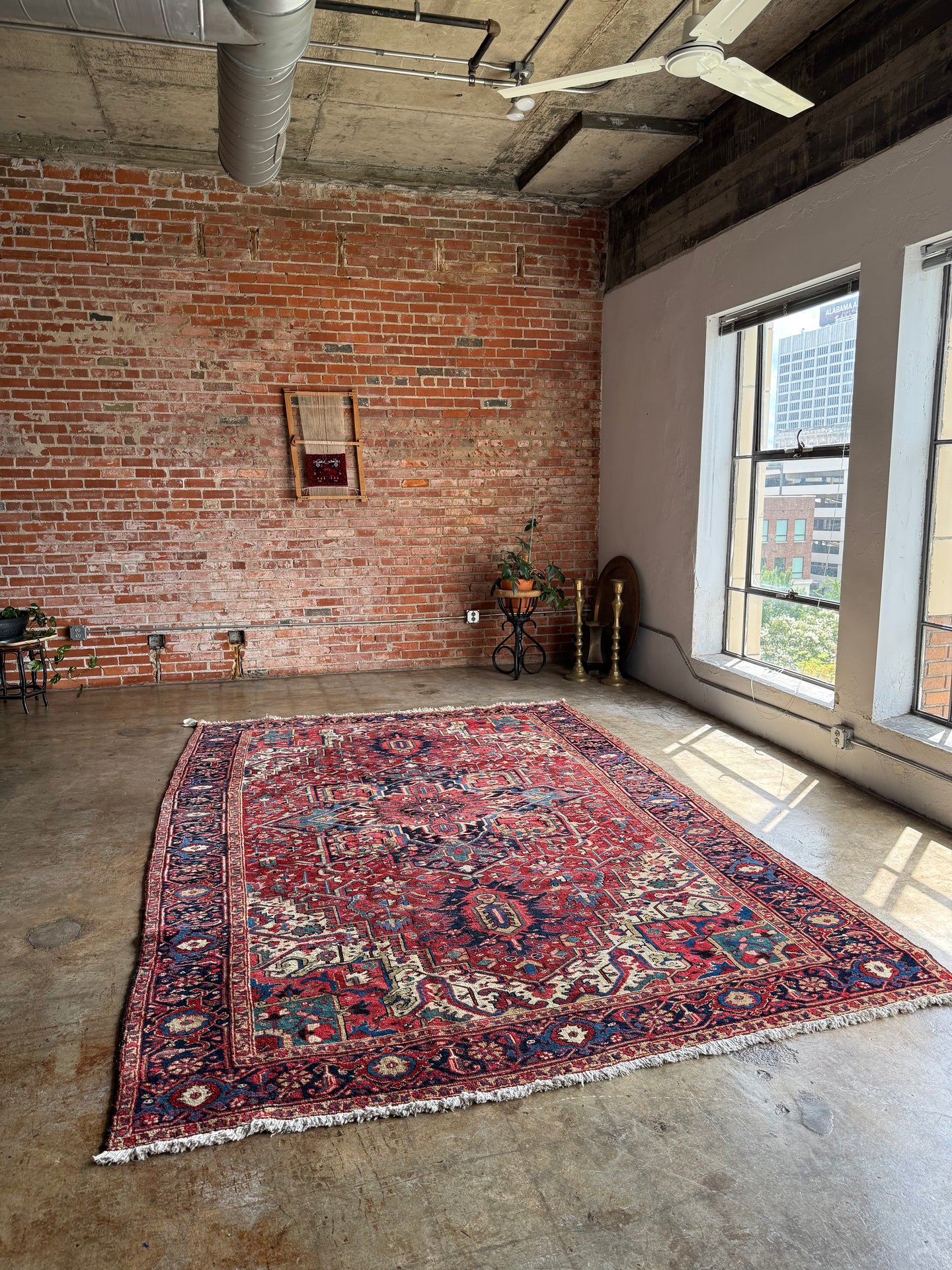 Delaram, vintage Persian Heriz, 8 x 11'9