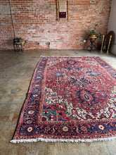 Load image into Gallery viewer, Delaram, vintage Persian Heriz, 8 x 11&#39;9
