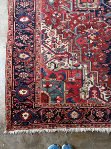 Delaram, vintage Persian Heriz, 8 x 11'9