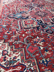 Delaram, vintage Persian Heriz, 8 x 11'9