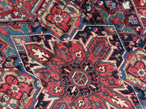 Delaram, vintage Persian Heriz, 8 x 11'9