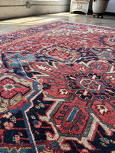 Load image into Gallery viewer, Delaram, vintage Persian Heriz, 8 x 11&#39;9
