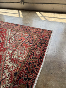 Diba, vintage Persian Heriz, 6'10 x 9'5
