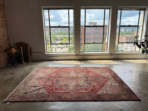 Diba, vintage Persian Heriz, 6'10 x 9'5