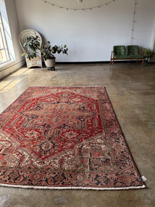 Diba, vintage Persian Heriz, 6'10 x 9'5