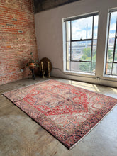 Load image into Gallery viewer, Diba, vintage Persian Heriz, 6&#39;10 x 9&#39;5
