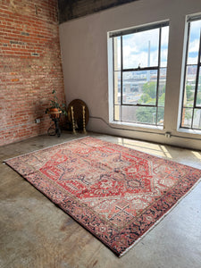 Diba, vintage Persian Heriz, 6'10 x 9'5