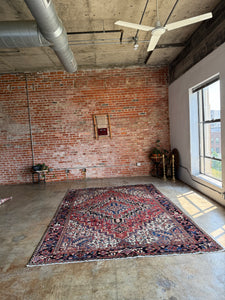 Lina, vintage Persian Heriz, 7'7 x 10'11
