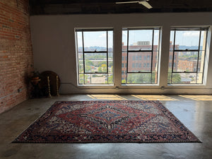 Lina, vintage Persian Heriz, 7'7 x 10'11