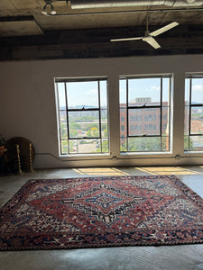 Lina, vintage Persian Heriz, 7'7 x 10'11